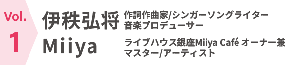 CROSS TALK vol.1 城之内ミサ×伊秩弘将×Miiya